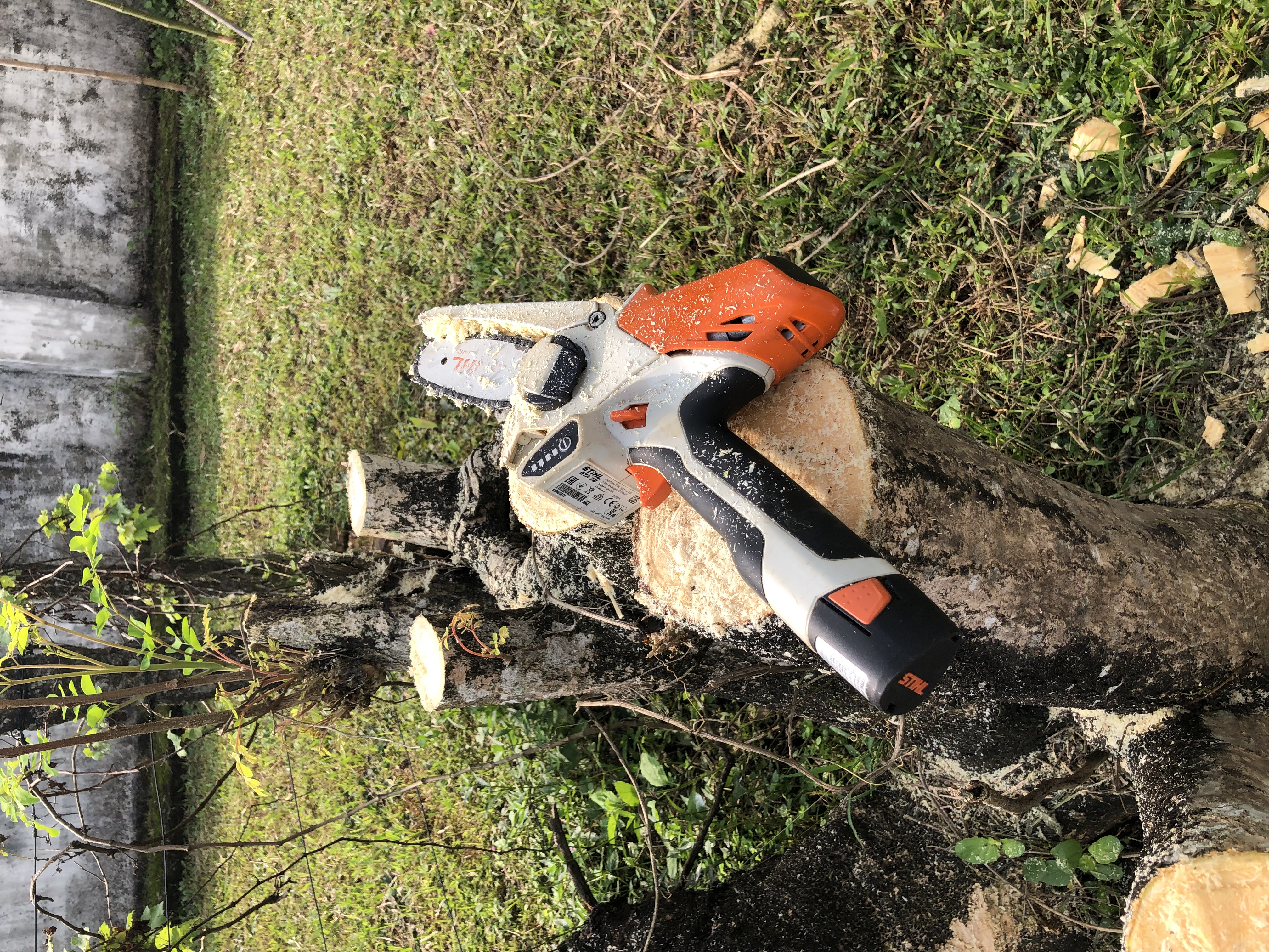 STIHL machine used in field work